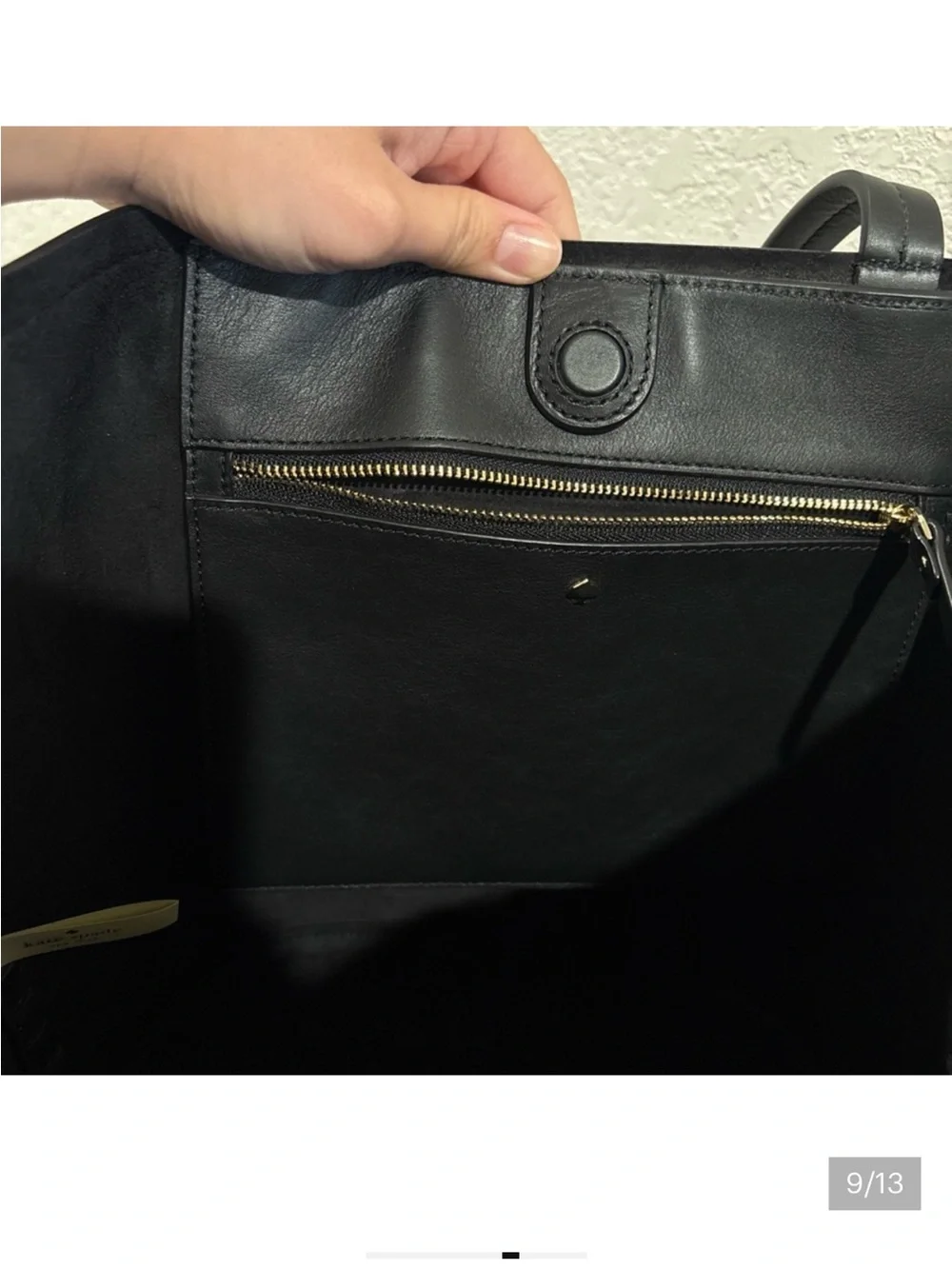 Kate Spade Black Leather Fringe Tote NWT Large Western Boho Bag